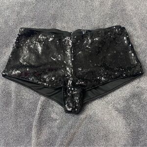 Windsor Black Sequin Shorts size medium